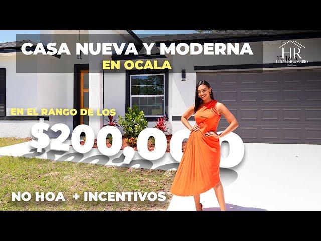  EL PRECIO MÁS BAJO POR  UNA CASA NUEVA 4 HABITACIONES Y MODERNA | OCALA, FL