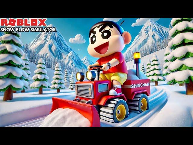 Snow Plow Simulator Gameplay in Tamil | GAMING WITH SHINCHAN