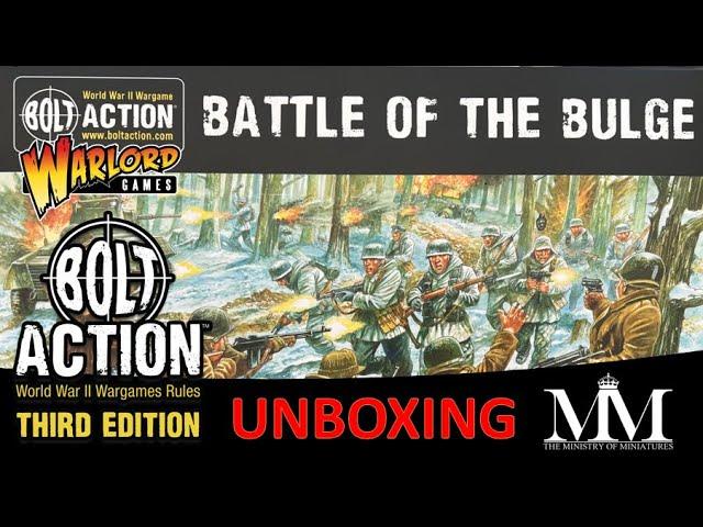 Unboxing Battle of the Bulge Starter set & rule book Bolt Action 3rd Ed #boltaction #warlordgames