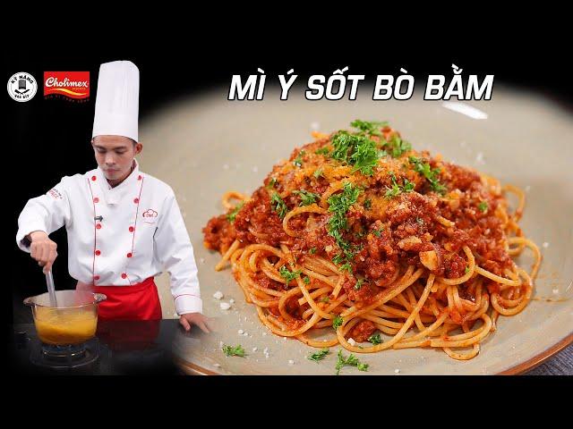 Cách làm Mì Ý Sốt Bò Bằm ngon - Spaghetti chuẩn vị Âu | Kỹ Năng Vào Bếp