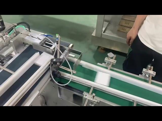 High speed Cartoning Machine for 3pcs Condom linked with wrapping machine