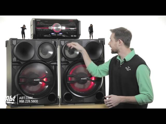 Easy-C's overview of the HUGE Sony LBT-SH2000 DJ Sound System! 2000W of Power!