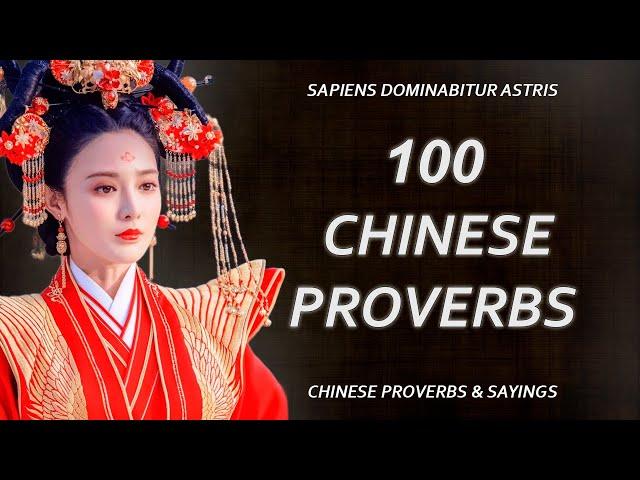 Chinese Proverbs and Sayings by SAPIENT LIFE