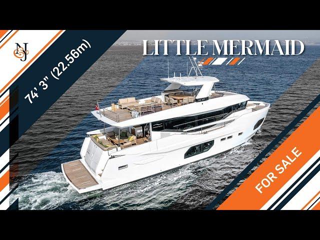 M/Y LITTLE MERMAID for Sale | 74’ (22.6m) Numarine Yacht