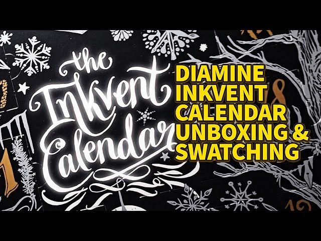 Diamine Inkvent Calendar 2024 Unboxing & Swatching