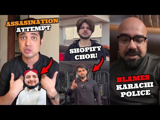 Assasination Attempt on Iqrar Ul Hassan! - Nadeem Mubarak on Shopify Chor | Junaid Akram