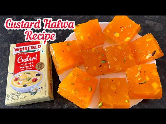 Custard Powder Halwa Recipe | Weikfield Custard Powder Recipe | Custard Halwa Recipe