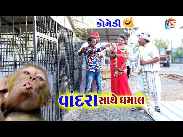 વાંદરા ની ધમાલ | Vandara ni dhamal | Gagudiyo And Tihlo | Gujarati Comedy | Gagudiya ni Comedy |2021