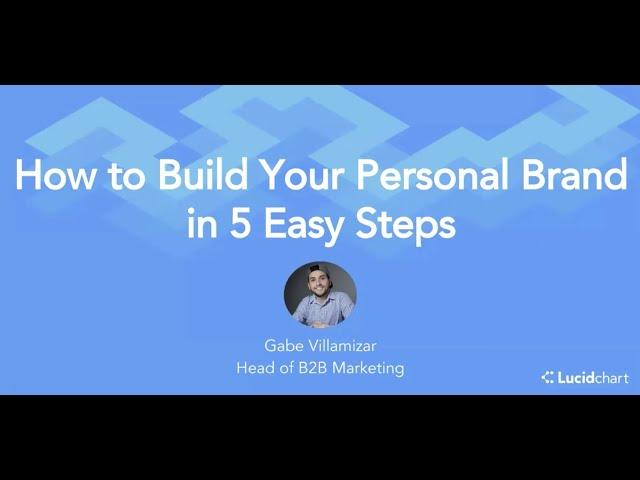 Zoom Webinar Series: 5 Steps for Building Your Personal Brand.