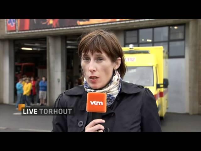 Wateroverlast Torhout - 2 - vtm nieuws - 12-06-2012