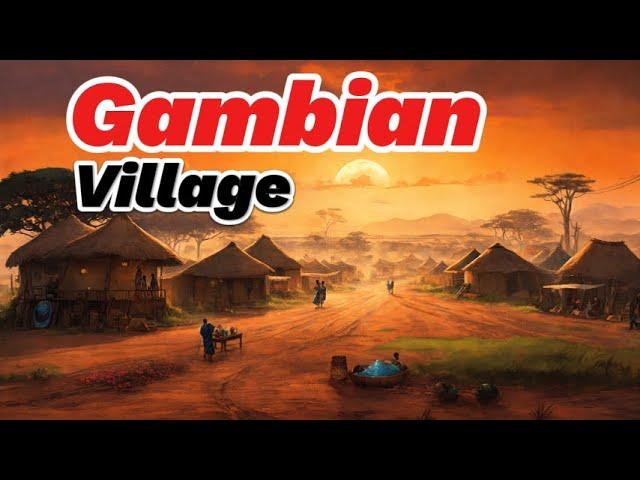 Never Seen Village Mandinaba in The Gambia