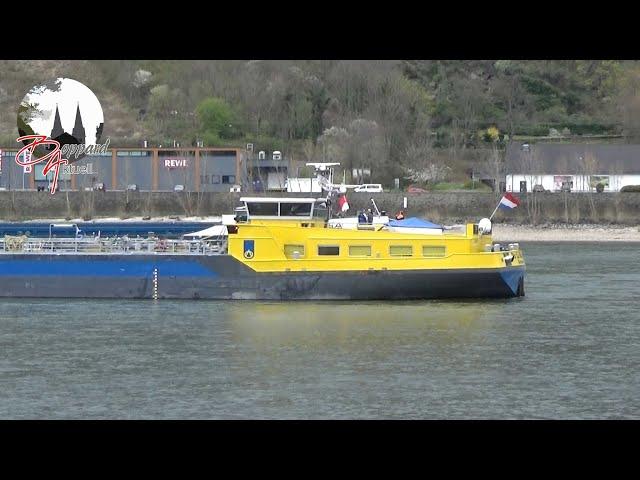 Fast Zeitgleich liefen heute in Boppard 2 Schiffe auf Grund