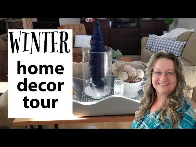 Winter Decor Home Tour 2020~Winter Decorating Ideas After Christmas~ Farmhouse Winter Decor