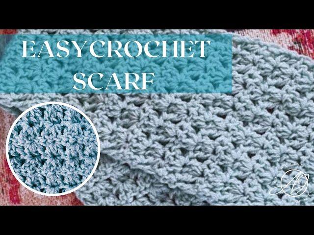 HOW TO CROCHET EASY SCARF FOR BEGINNERS: 3 HOURS and One Row Repeat