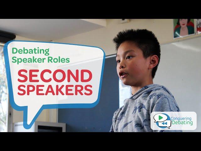 Conquering Debating - Second Speakers