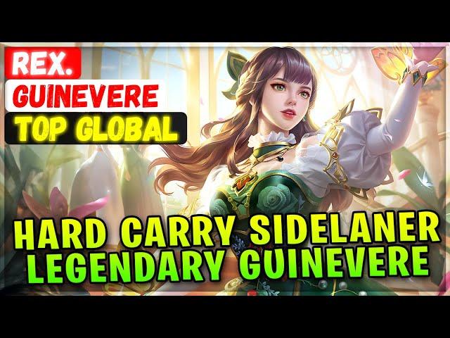 Hard Carry Sidelaner, Legendary Guinevere [ Top Global Guinevere ] Rex. Mobile Legends Emblem Build