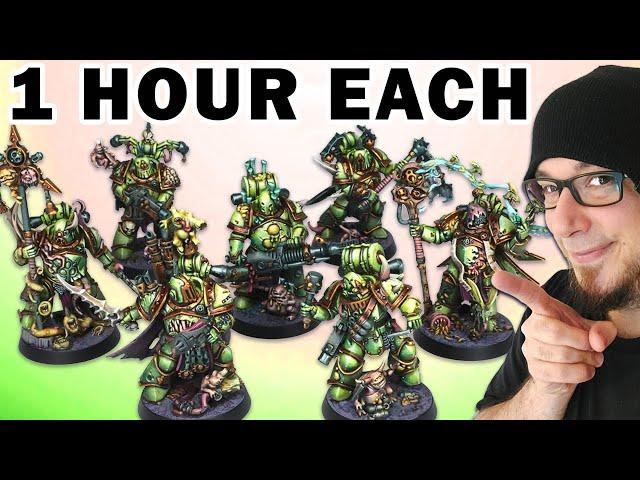 High Quality Speed Paint™ copying artworks! Nurgle Death Guard Kill Team