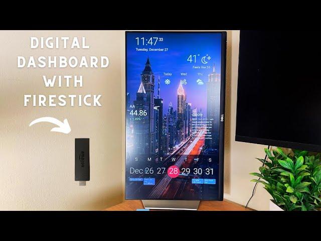 How to Make a Digital Dashboard using Your Firestick ( Calendar, Weather, Todo list, & more)