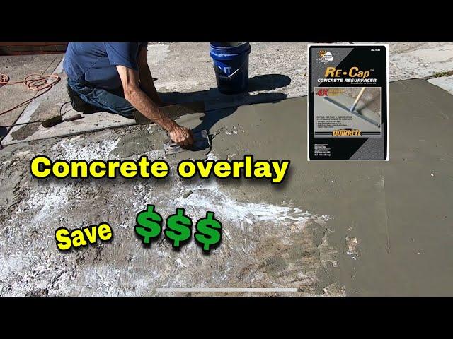 Resurfacing Old Concrete with Quikrete Re-Cap