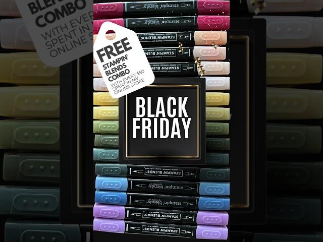 Get a Free set of Stampin' Blends markers with every $50 #blackfridaydeals