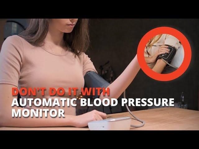 Mistakes in using the blood pressure monitor. How not to use