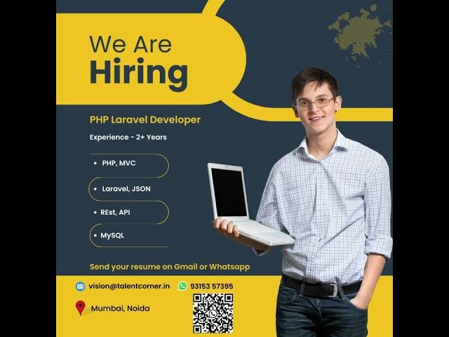 Job Opening for PHP Developer  | jobs | hiring now #shorts #short #treanding #jobs