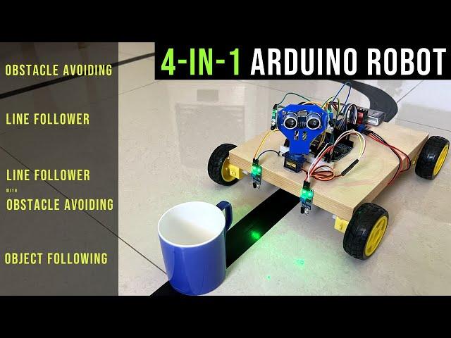 How to make 4 in 1 Arduino Robot | DIY