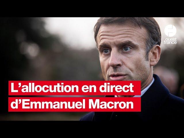 Guerre en Ukraine : suivez l’allocution d’Emmanuel Macron