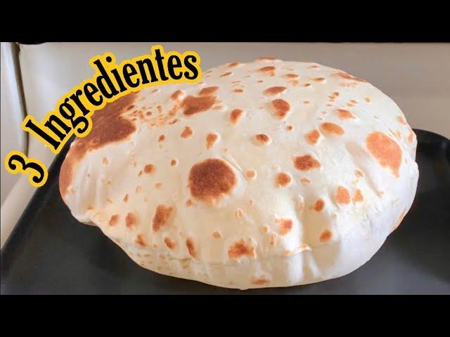 Tortillas de harina con 3 ingredientes suaves faciles y deliciosas!!