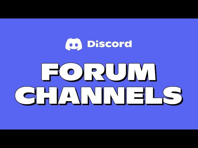 Organize your Server with Forums