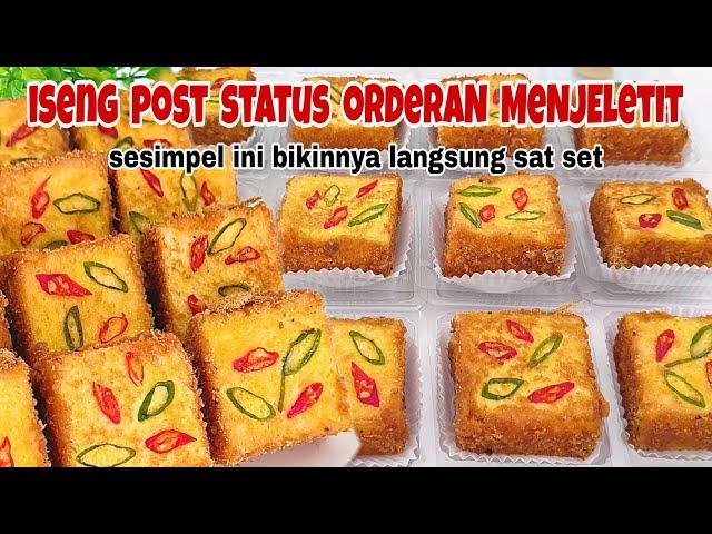 ISENG POSTING JAJANAN KEKINIAN INI DI STATUS ORDERAN MENJELETIT HANYA JUALAN SNACk BOX DI RUMAH