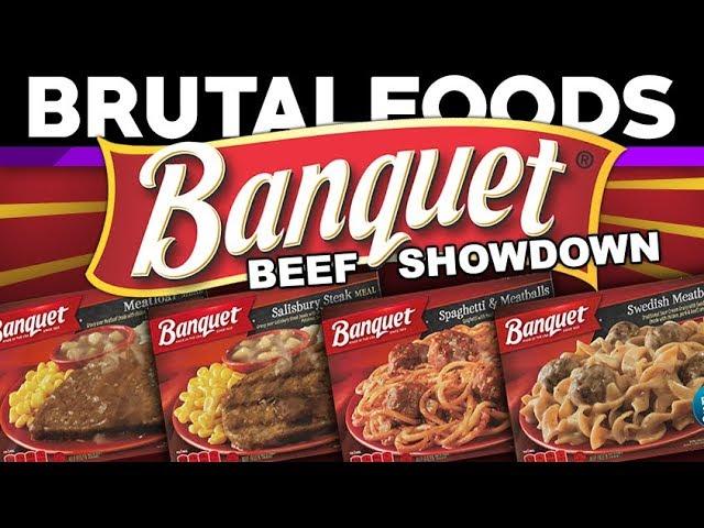 Banquet Beef Showdown - TV Dinner Reviews - brutalfoods