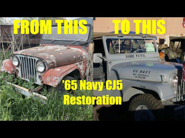 '65 Navy Jeep CJ5 Walk Around