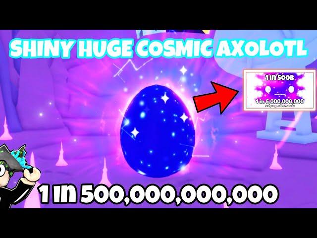 1 in 500B! ️ HATCHING *SHINY HUGE COSMIC AXOLOTL* ANIMATION (Pets GO!)