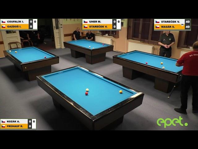 Czech Championship | 3-cushion | MT | Jan Kafka v Pavel Stareček