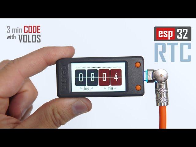 3 Minute Code with Volos : ESP32 RTC , Simple Internet Clock (ep4)