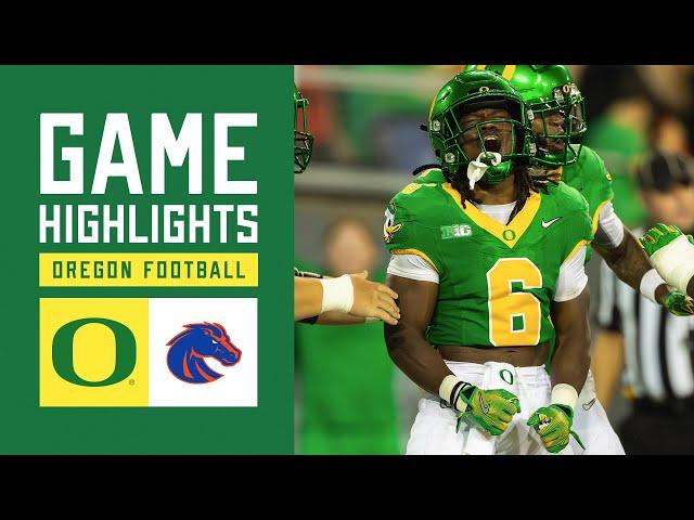 Oregon Football vs Boise State | GAME HIGHLIGHTS (2024)