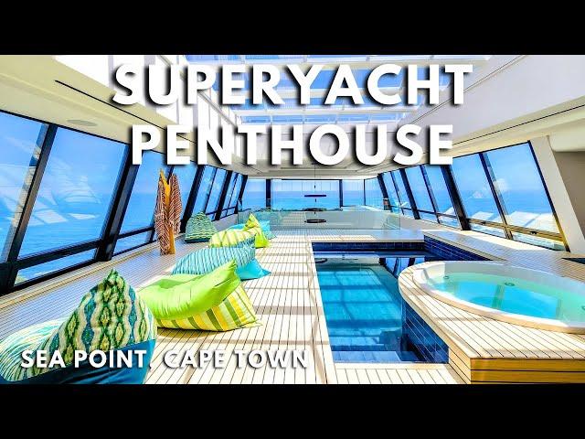 Inside a Super Luxury PRESIDENTIAL Penthouse in Cape Town, South Africa! CRAZY Super Yacht Design!