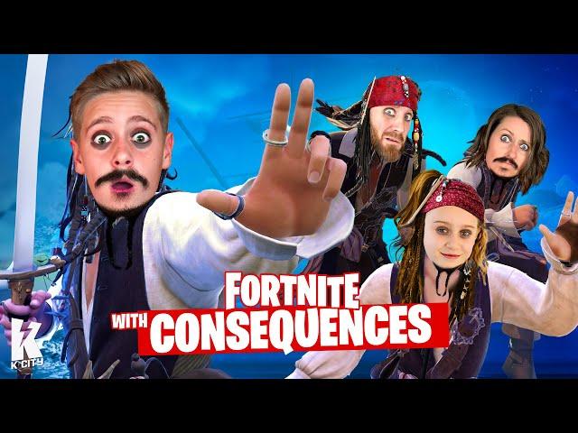 Loser Becomes Jack Sparrow (Family Fortnite with Consequences)