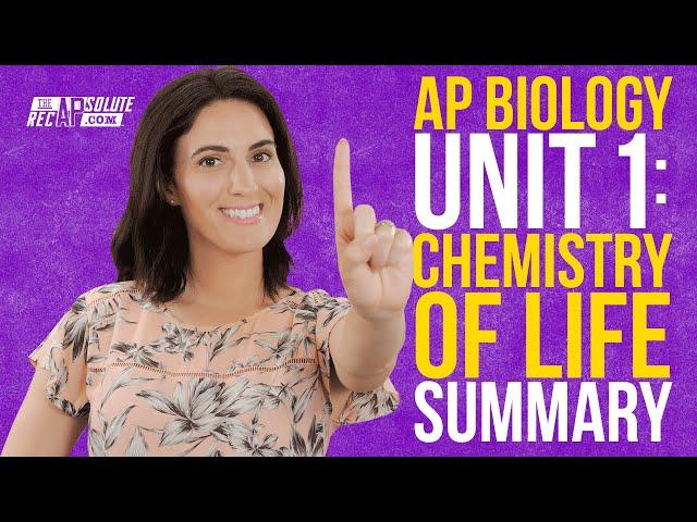 AP Biology Unit 1: Chemistry of Life Summary