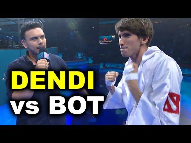 DENDI 1v1 vs BOT AI - TI7 DOTA 2