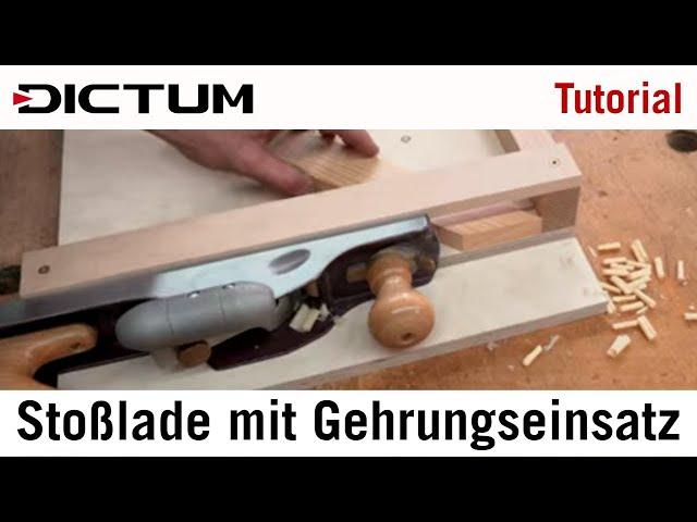 Hobellade / Stoßlade mit 45°-Gehrungseinsatz selbst bauen - Tutorial