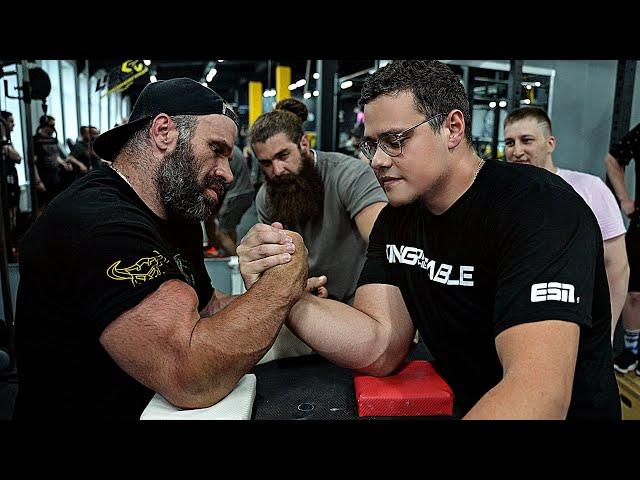 SCHOOLBOY VS DENIS CYPLENKOV | ARM WRESTLING TRAINING 2024