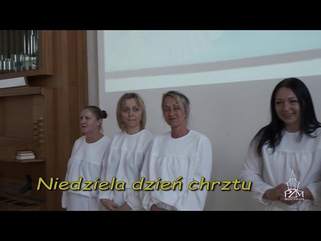 Chrzest wiary w Polskim Zborze Misyjnym w Bochum.