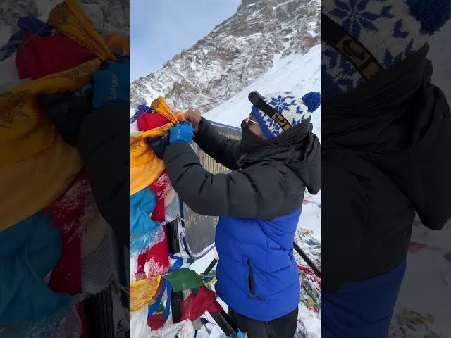 At Thorong La Pass, the wind carried a whisper story of triumph.