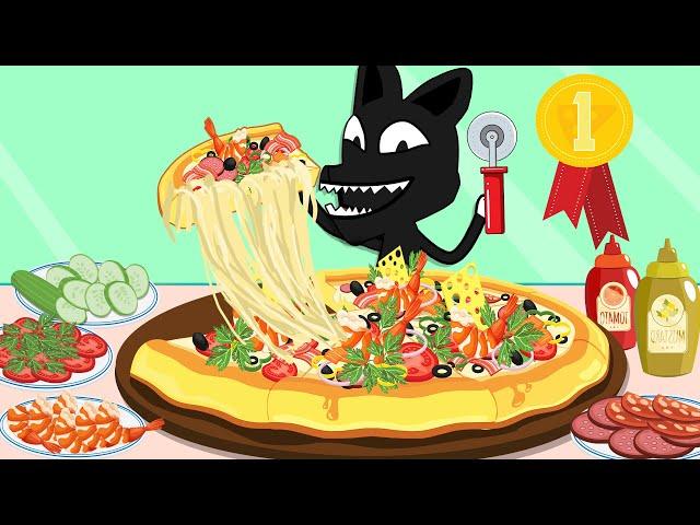 PIZZA MUKBANG - ANIMATION MUKBANG | Desafío De Comida | ESP Toons