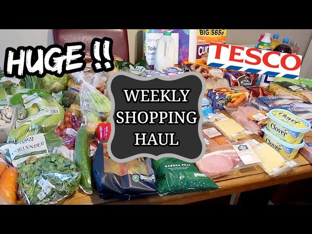 HUGE TESCO GROCERY HAUL & MEAL PLAN