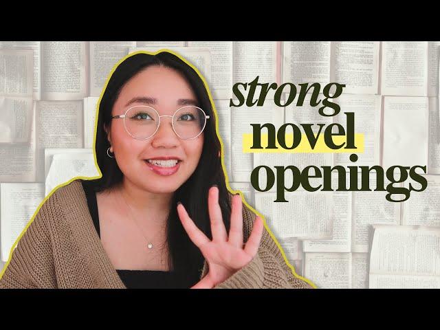 tips for writing a strong novel opening (in 3 steps) 