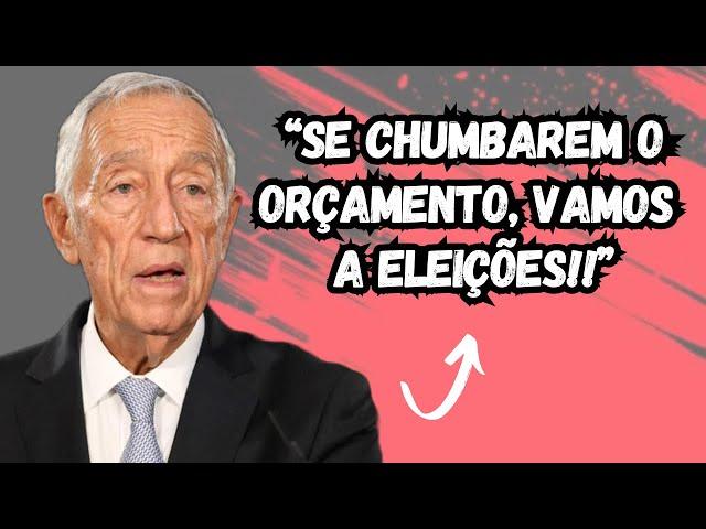 MARCELO REBELO DE SOUSA DEIXA AVISO AOS PARTIDOS (REAÇÃO)