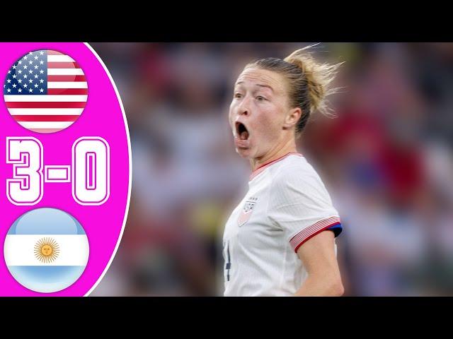 USWNT vs Argentina Highlights | Women’s International Football Friendlies |